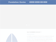 Tablet Screenshot of fondationgoree.org